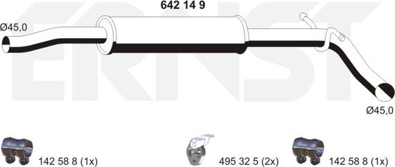 ERNST 642149 - Средно гърне vvparts.bg