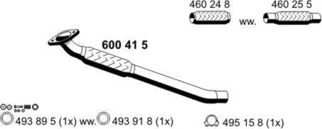 ERNST 600415 - Изпускателна тръба vvparts.bg