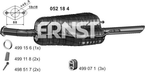 ERNST 052184 - Крайно гърне vvparts.bg