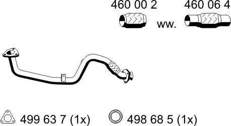 ERNST 141406 - Изпускателна тръба vvparts.bg