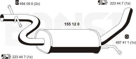 ERNST 155120 - Средно гърне vvparts.bg