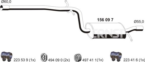 ERNST 156097 - Средно гърне vvparts.bg