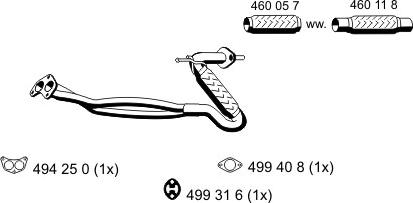 ERNST 330466 - Изпускателна тръба vvparts.bg