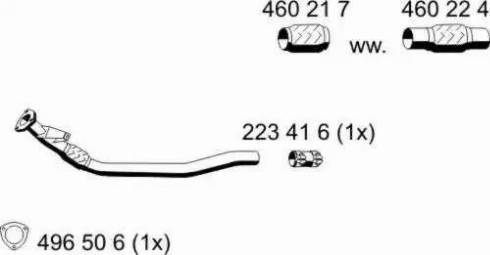 ERNST 245432 - Изпускателна тръба vvparts.bg