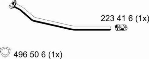 ERNST 243452 - Изпускателна тръба vvparts.bg