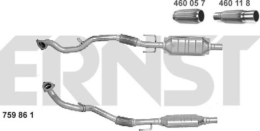 ERNST 759861 - Катализатор vvparts.bg