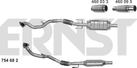 ERNST 754682 - Катализатор vvparts.bg