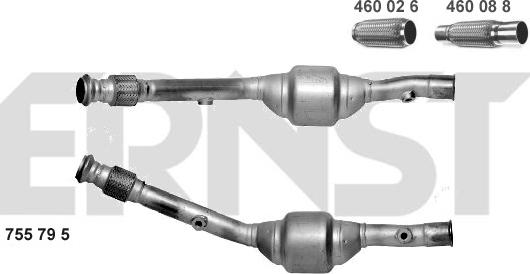 ERNST 755795 - Катализатор vvparts.bg