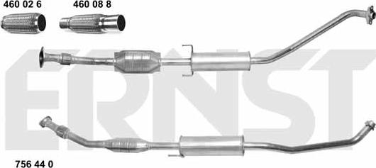 ERNST 756440 - Катализатор vvparts.bg