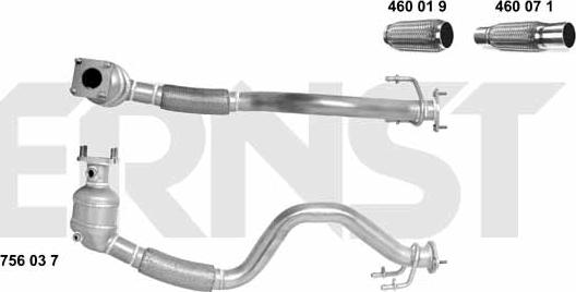 ERNST 756037 - Катализатор vvparts.bg