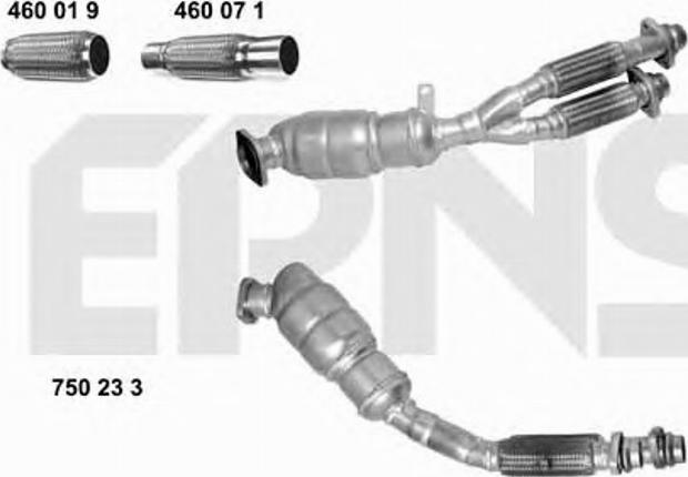 ERNST 750233 - Катализатор vvparts.bg