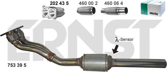 ERNST 753395 - Катализатор vvparts.bg