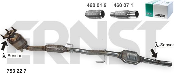 ERNST 753227 - Катализатор vvparts.bg