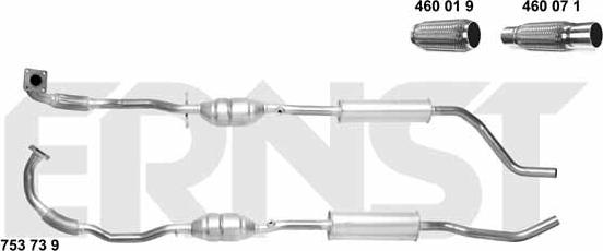 ERNST 753739 - Катализатор vvparts.bg