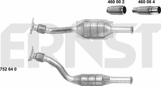 ERNST 752640 - Катализатор vvparts.bg