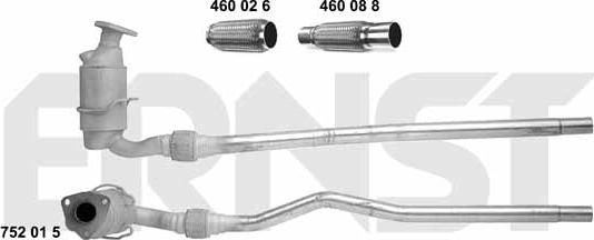 ERNST 752015 - Катализатор vvparts.bg