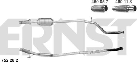 ERNST 752282 - Катализатор vvparts.bg