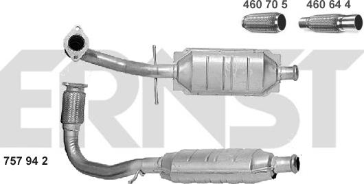 ERNST 757942 - Катализатор vvparts.bg