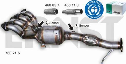 ERNST 780216 - Катализатор vvparts.bg