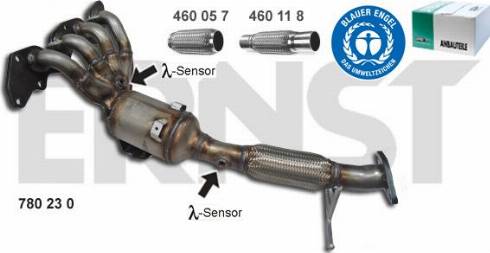 ERNST 780230 - Катализатор vvparts.bg