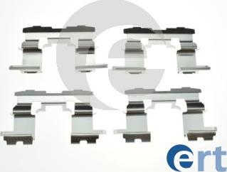 ERT 420215 - Комплект принадлежности, дискови накладки vvparts.bg