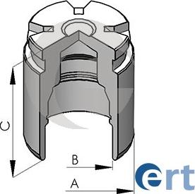 ERT 150581-C - Бутало, спирачен апарат vvparts.bg