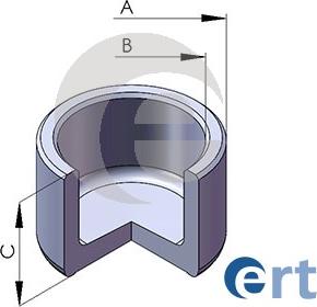 ERT 150587-C - Бутало, спирачен апарат vvparts.bg