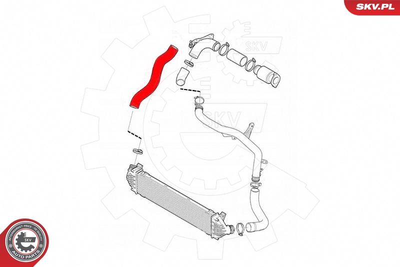 Esen SKV 43SKV304 - Въздуховод за турбината vvparts.bg