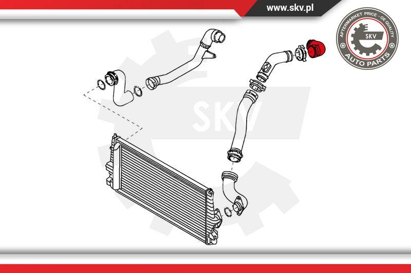 Esen SKV 24SKV157 - Въздуховод за турбината vvparts.bg