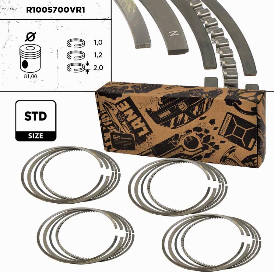 ET Engineteam R1005700VR1 - Комплект сегменти vvparts.bg