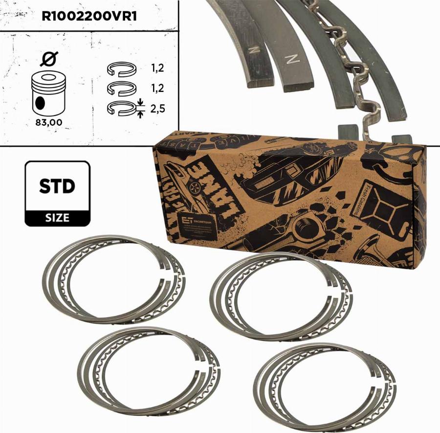 ET Engineteam R1002200VR1 - Комплект сегменти vvparts.bg