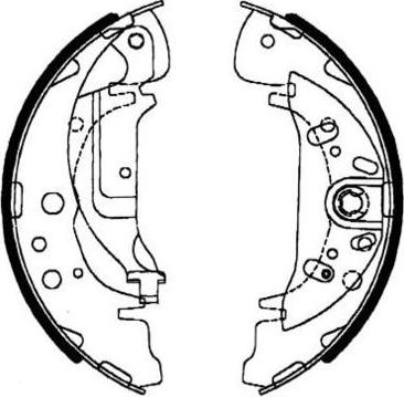 E.T.F. 09-0583 - Комплект спирачна челюст vvparts.bg