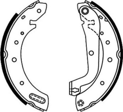 E.T.F. 09-0637 - Комплект спирачна челюст vvparts.bg