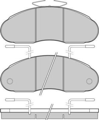E.T.F. 12-5307 - Комплект спирачно феродо, дискови спирачки vvparts.bg
