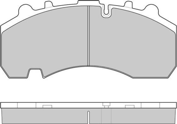 E.T.F. 12-5314 - Комплект спирачно феродо, дискови спирачки vvparts.bg