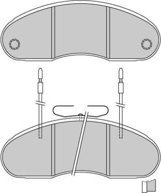 E.T.F. 12-5243 - Комплект спирачно феродо, дискови спирачки vvparts.bg