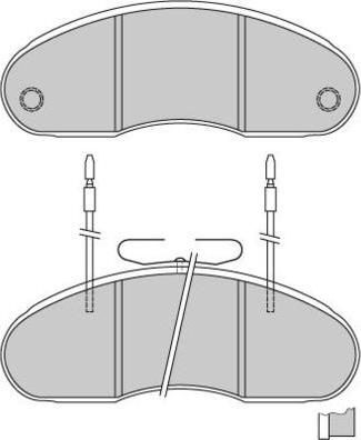 E.T.F. 12-5242 - Комплект спирачно феродо, дискови спирачки vvparts.bg