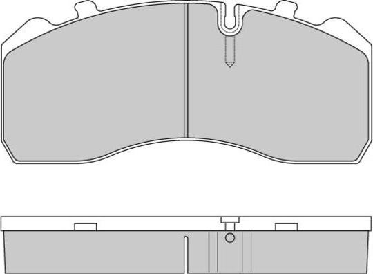 Febi Bilstein 16596 - Комплект спирачно феродо, дискови спирачки vvparts.bg