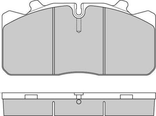 E.T.F. 12-5285 - Комплект спирачно феродо, дискови спирачки vvparts.bg