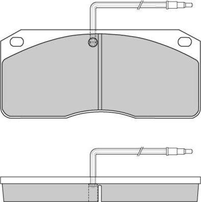 HELLA C2020 - Комплект спирачно феродо, дискови спирачки vvparts.bg