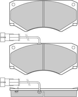 Unipart GBP874AF - Комплект спирачно феродо, дискови спирачки vvparts.bg