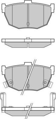 E.T.F. 12-0967 - Комплект спирачно феродо, дискови спирачки vvparts.bg