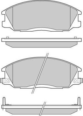 WWA 23571 - Комплект спирачно феродо, дискови спирачки vvparts.bg