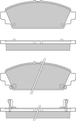 E.T.F. 12-0904 - Комплект спирачно феродо, дискови спирачки vvparts.bg
