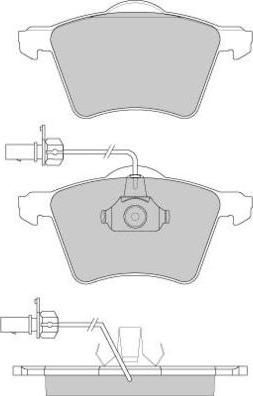E.T.F. 12-0900 - Комплект спирачно феродо, дискови спирачки vvparts.bg