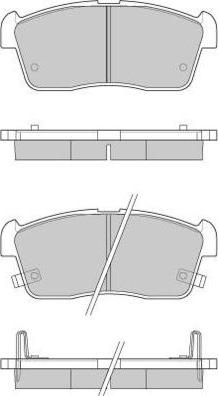 E.T.F. 12-0902 - Комплект спирачно феродо, дискови спирачки vvparts.bg