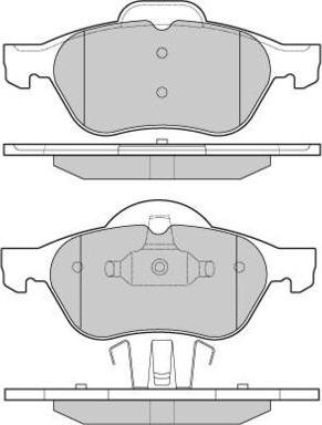 E.T.F. 12-0981 - Комплект спирачно феродо, дискови спирачки vvparts.bg