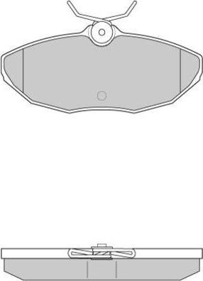 E.T.F. 12-0934 - Комплект спирачно феродо, дискови спирачки vvparts.bg
