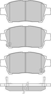 Equal Quality PF1166 - Комплект спирачно феродо, дискови спирачки vvparts.bg