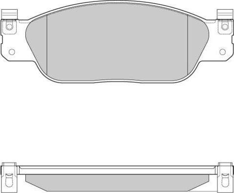 E.T.F. 12-0933 - Комплект спирачно феродо, дискови спирачки vvparts.bg